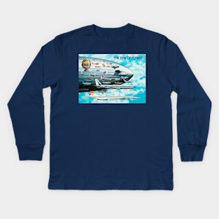 Airplanes and flying objects Kids Long Sleeve T-Shirt